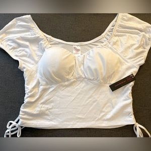 White Peasant Top XL
